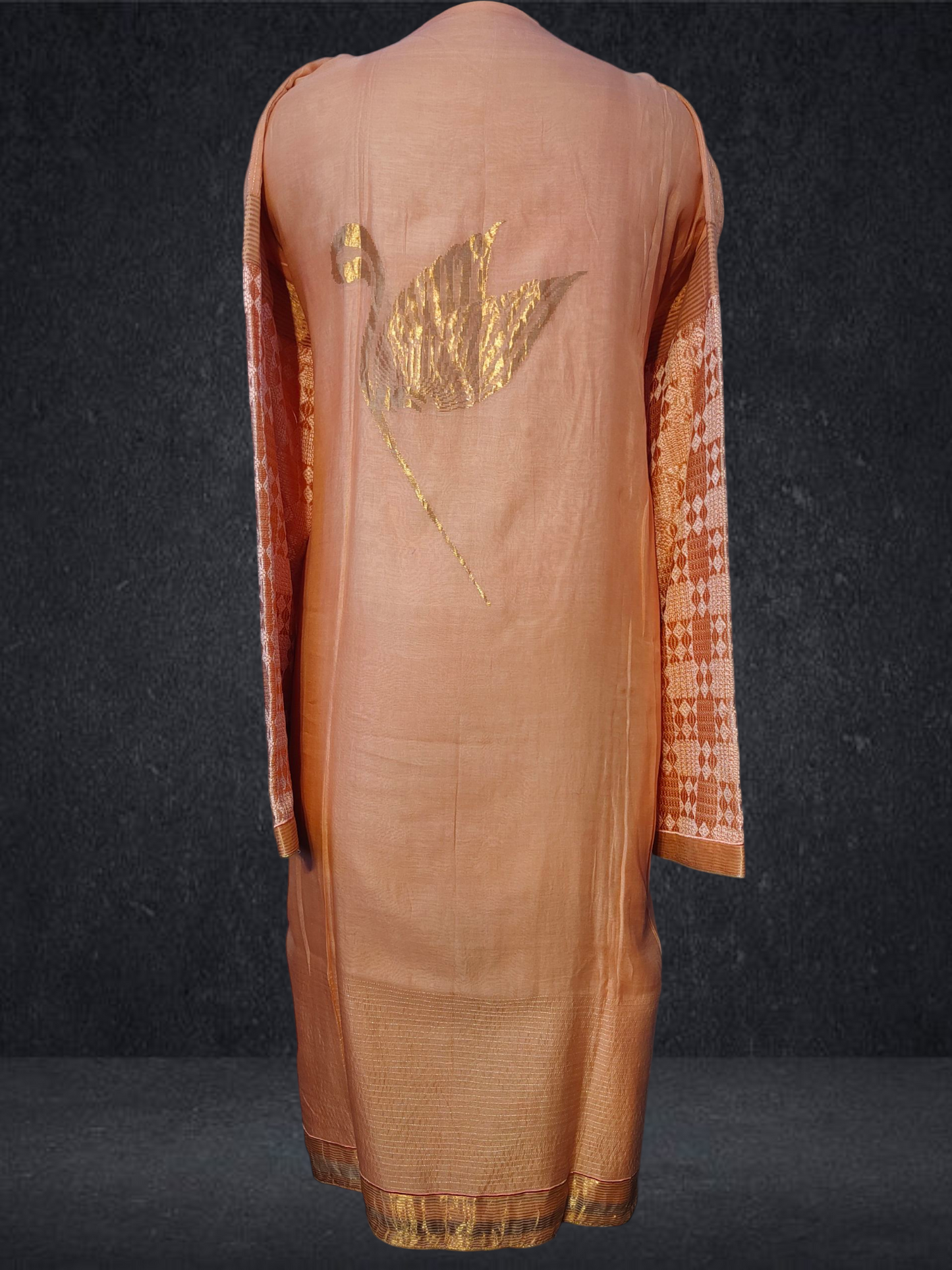 Semi Stitched Formal chanderi Suitset