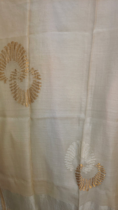 Semi Stitched Formal chanderi Suitset