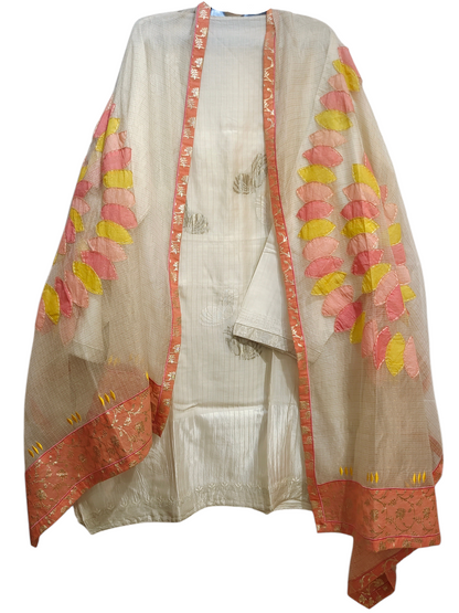 Semi Stitched Formal Chanderi Suitset