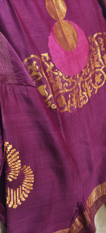 Indowestern chanderi formal coordset