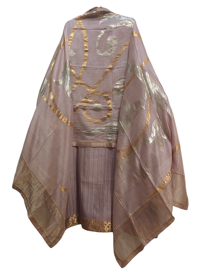 Semi Stitched Formal Chanderi Suitset