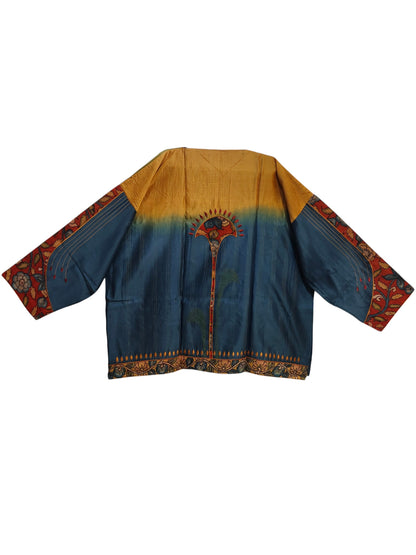 Semi Stitched Chanderi Kalamkari Short Tunic