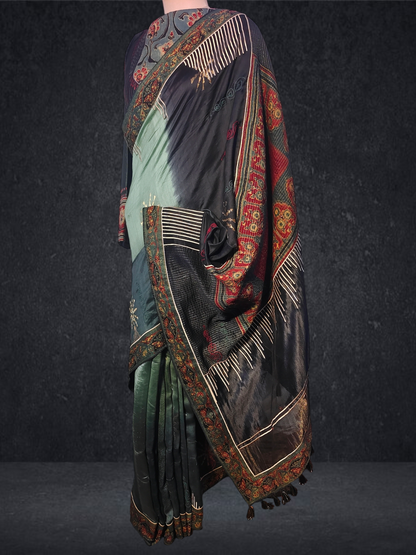 Formal Silk Ajrakh Saree