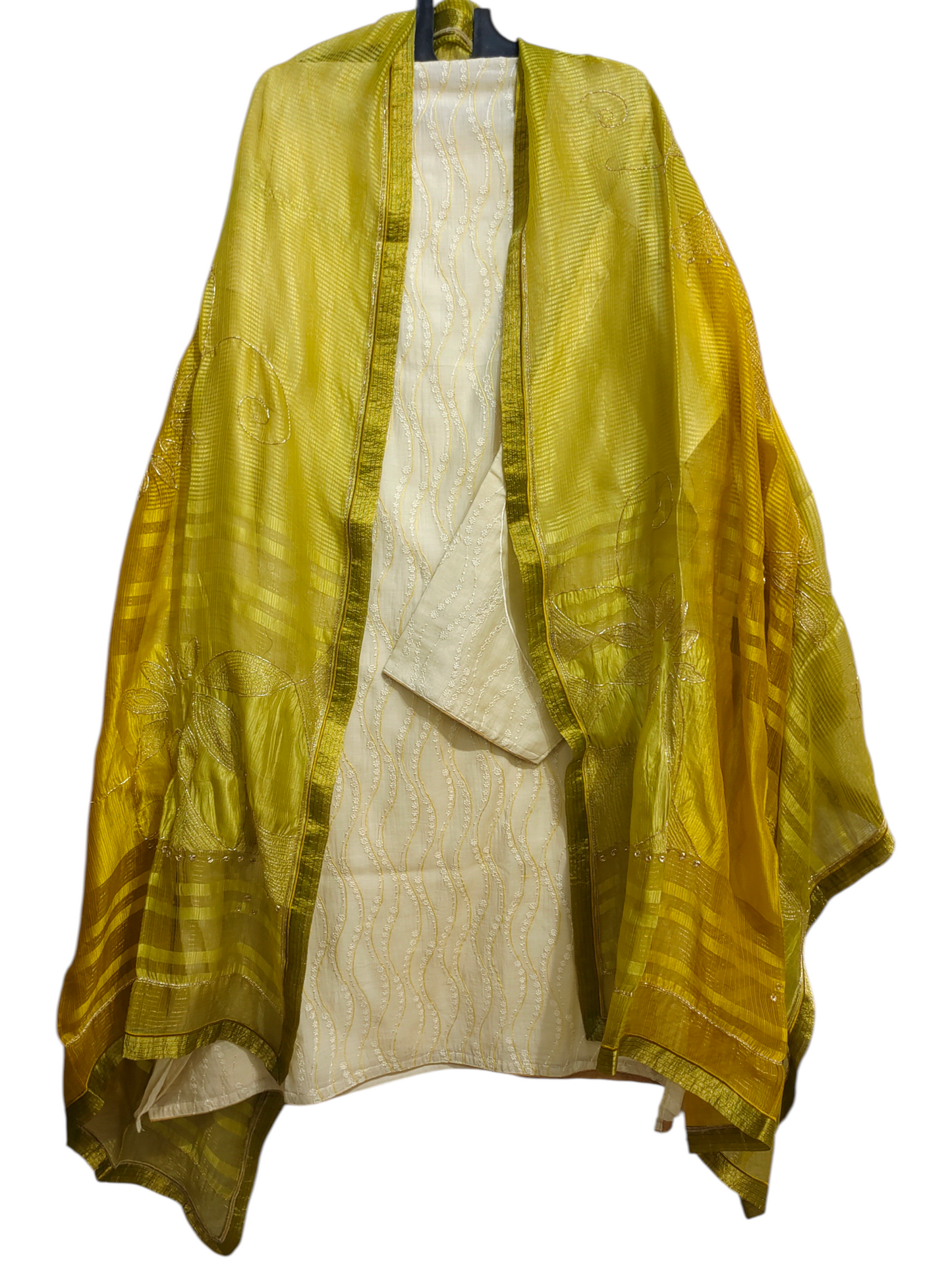 Semi Stitched Formal chanderi Suitset