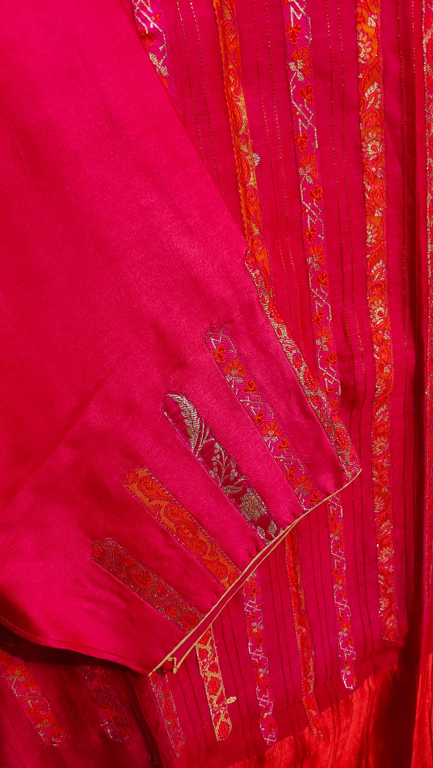 Semi Stitched Formal chanderi Suitset