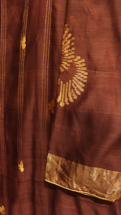 Semi Stitched Chanderi Formal Suitset
