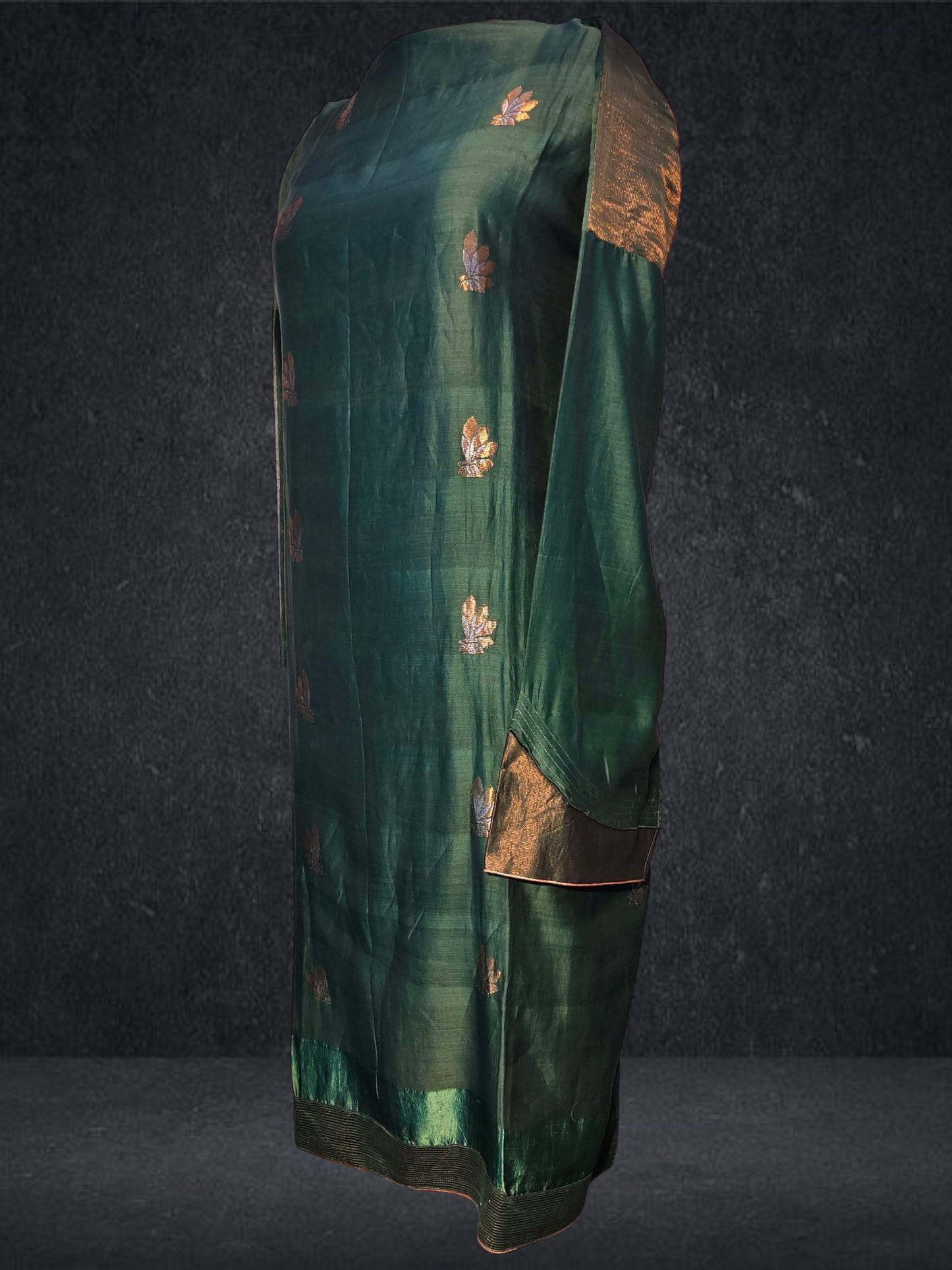 Semi Stitched Formal chanderi Suitset