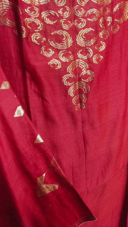 Semi Stitched Formal Chanderi Suitset