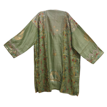 Semi Stitched Chanderi Formal Suitset