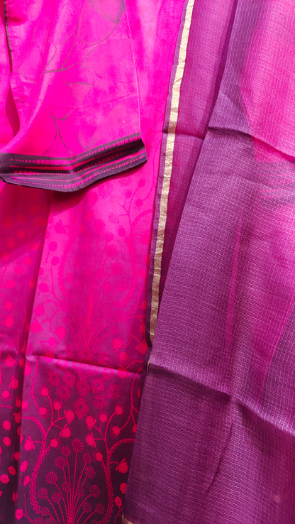 Semi Stitched Cotton Casual Suitset