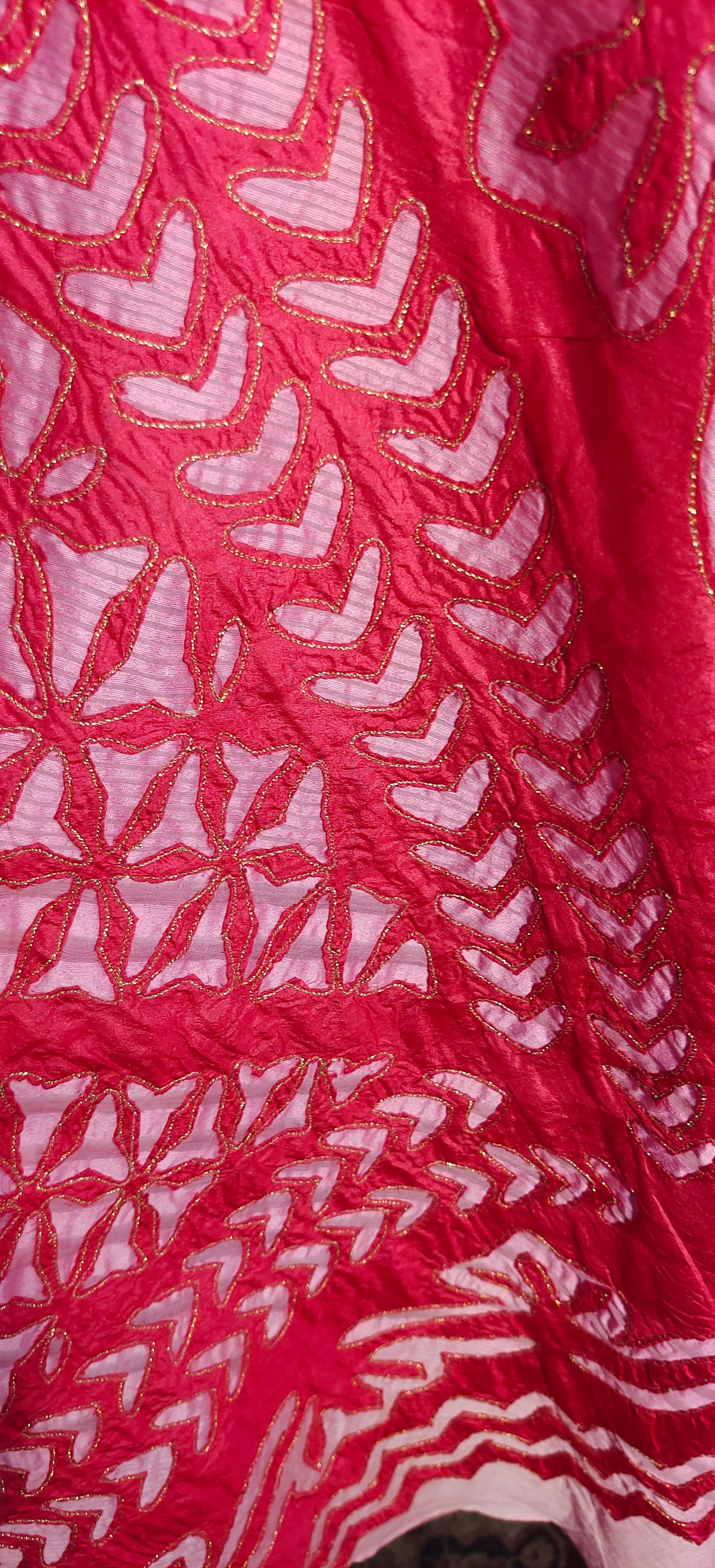 Stitched applique Long Dress