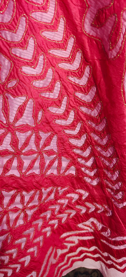 Stitched applique Long Dress