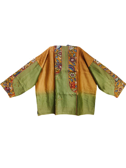 Semi Stitched Chanderi Kalamkari Short Tunic