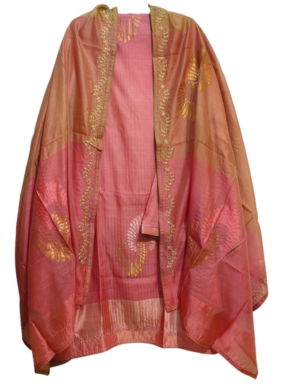 Semi Stitched Formal Chanderi Suitset