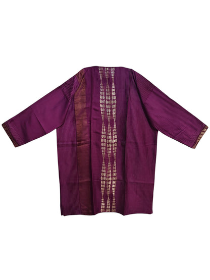 Semi Stitched Chanderi  Formal kurta