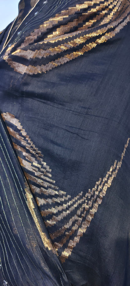 Semi Stitched Formal chanderi Suitset