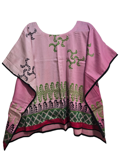 Stitched Chanderi Printed Short Kaftan
