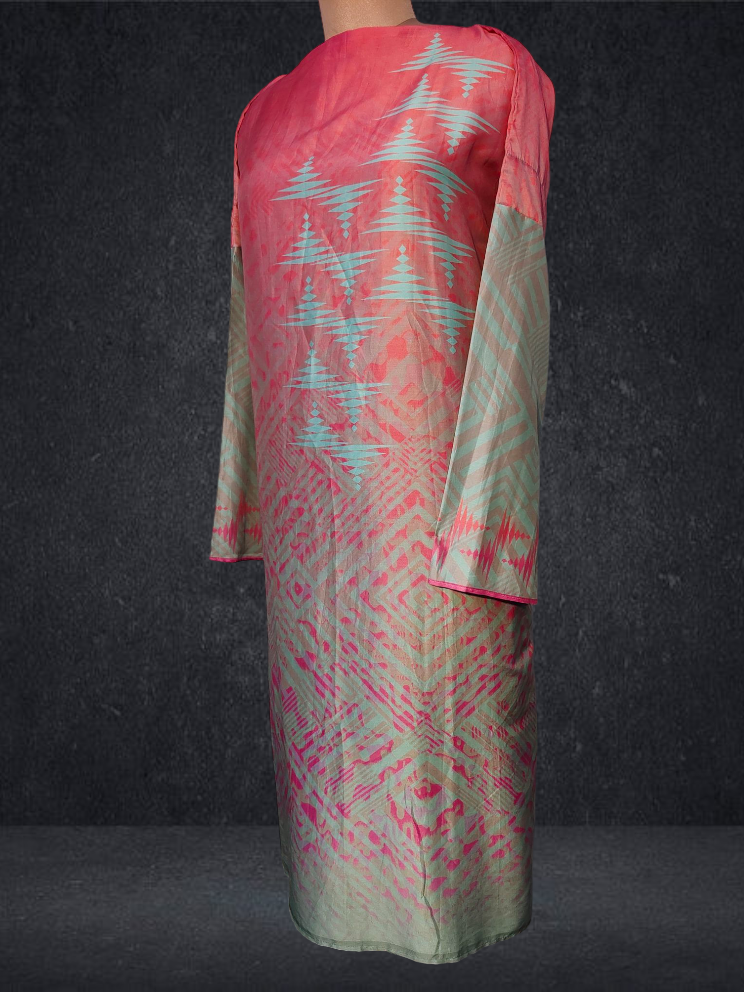 Semi Stitched Chanderi Kurta VISHAL KAPUR