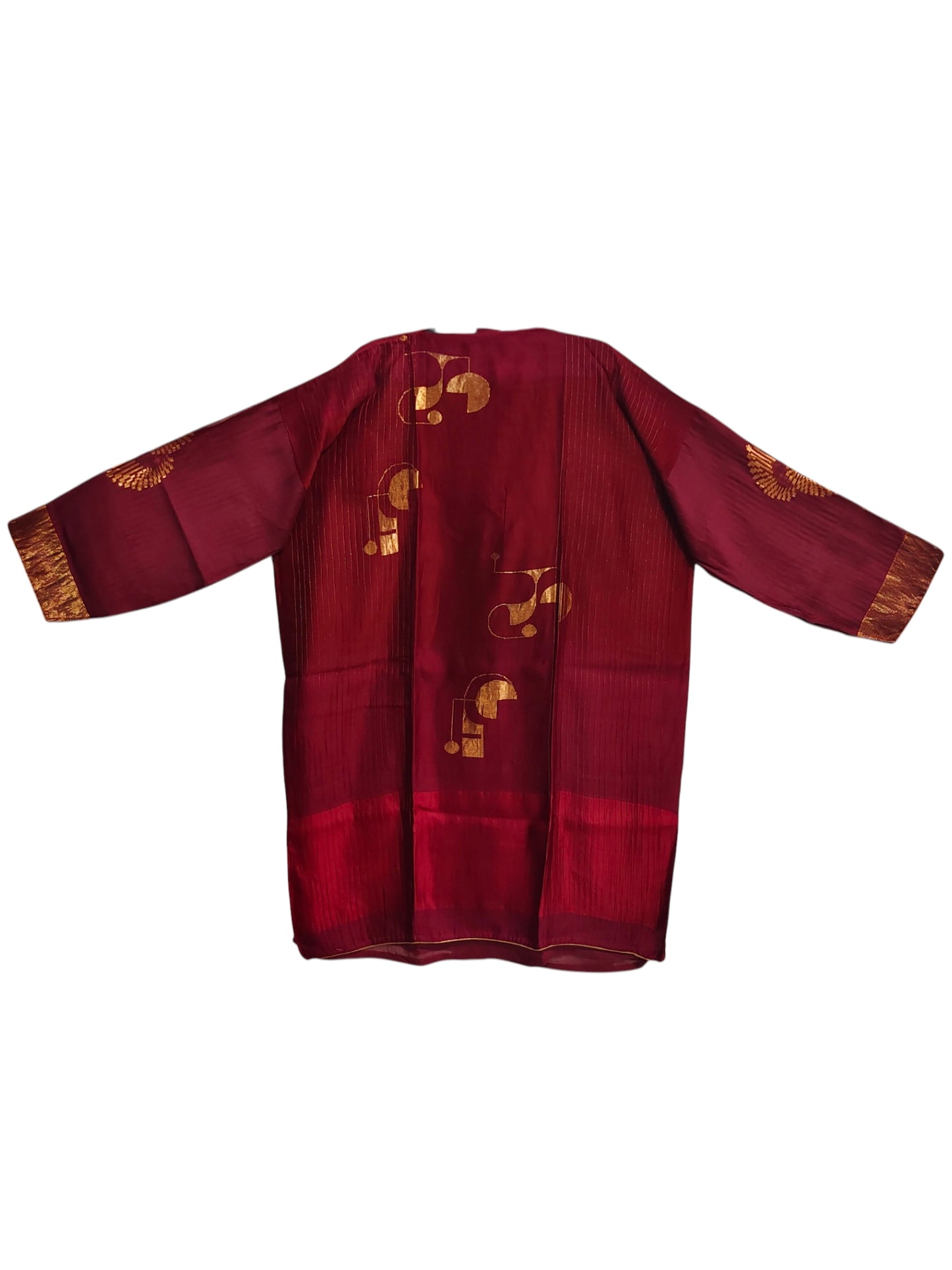 Semi Stitched Chanderi Formal Suitset
