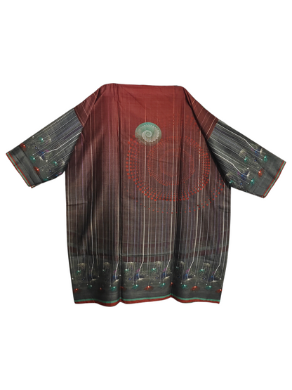 Semi Stitched Casual Chanderi Kurta