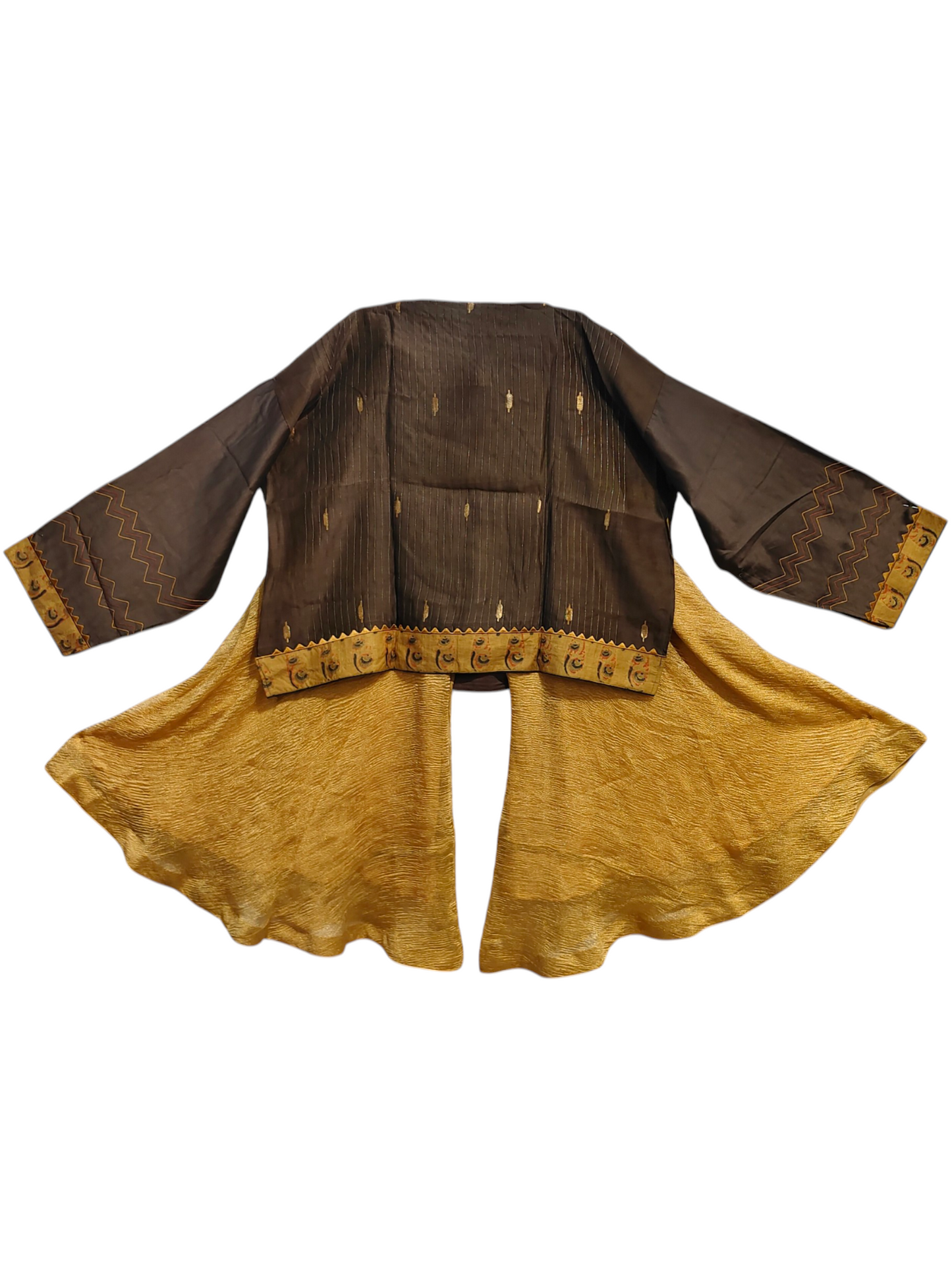 Formal chanderi Embroidered Indowestern set