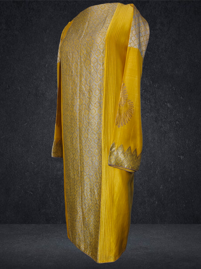 Semi Stitched Formal chanderi Suitset