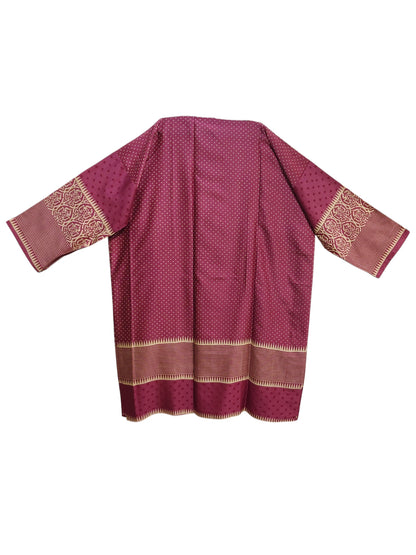 Semi Stitched Chanderi Casual kurta