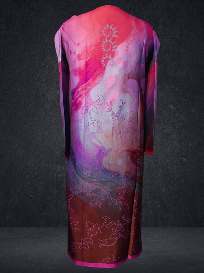 Semi Stitched Chanderi Kurta