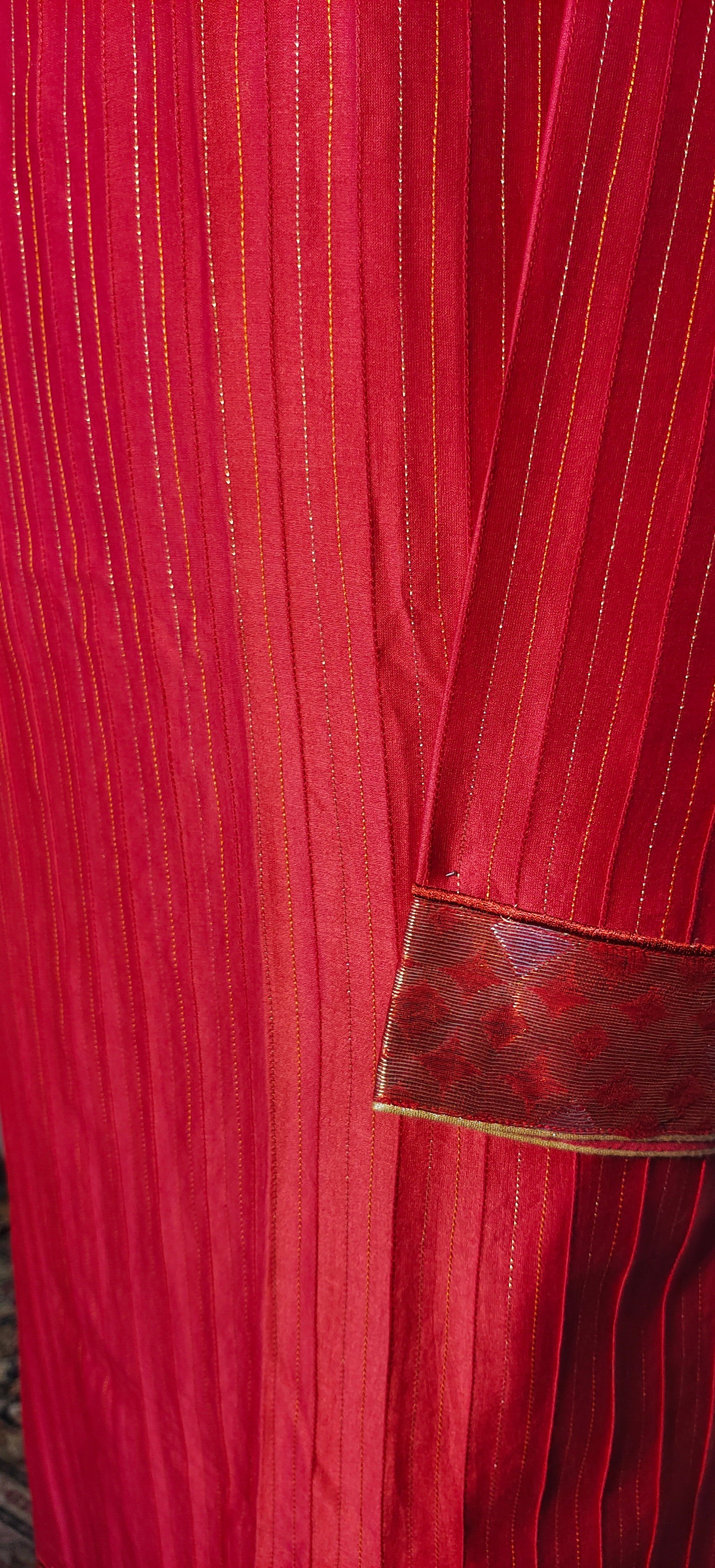Semi Stitched Formal chanderi Suitset