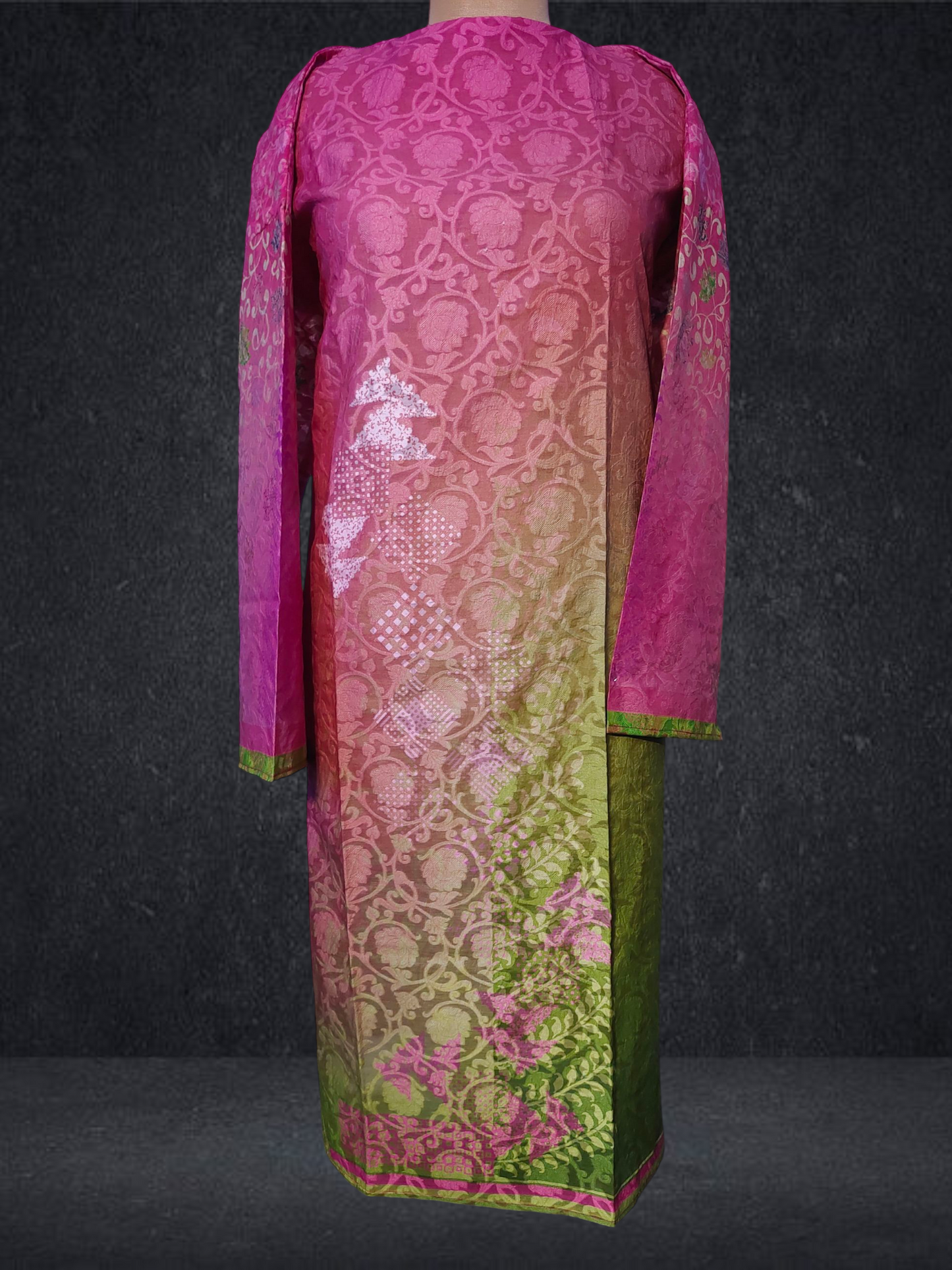 Semi Stitched Chanderi Kurta VISHAL KAPUR