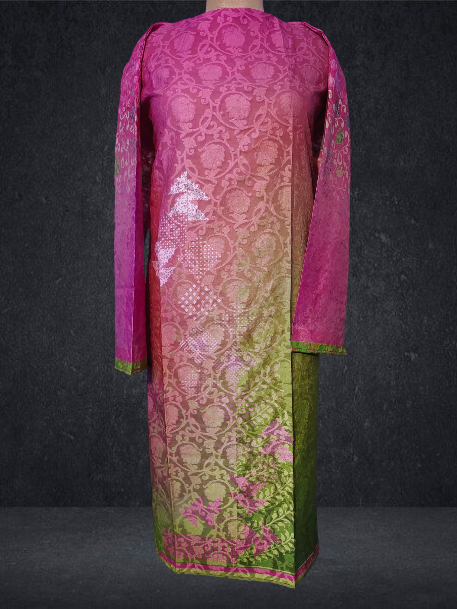 Semi Stitched Chanderi Kurta VISHAL KAPUR