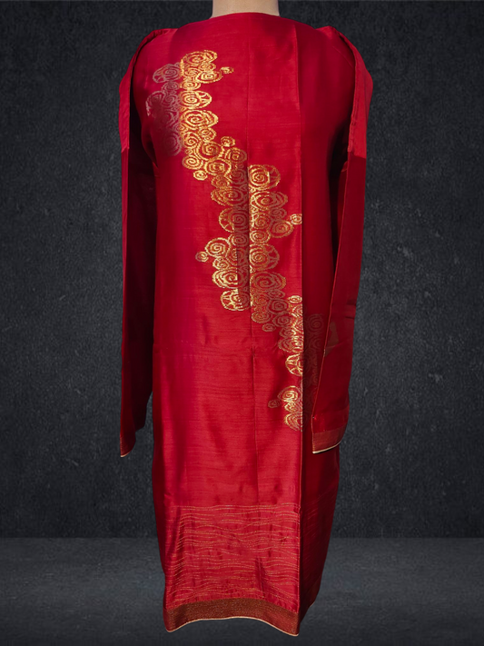 Semi Stitched Chanderi kurta VISHAL KAPUR