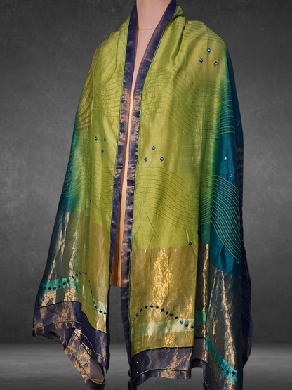 Chanderi Zari Woven Dupatta