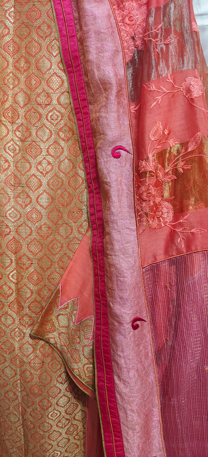 Semi Stitched Formal Chanderi Suitset