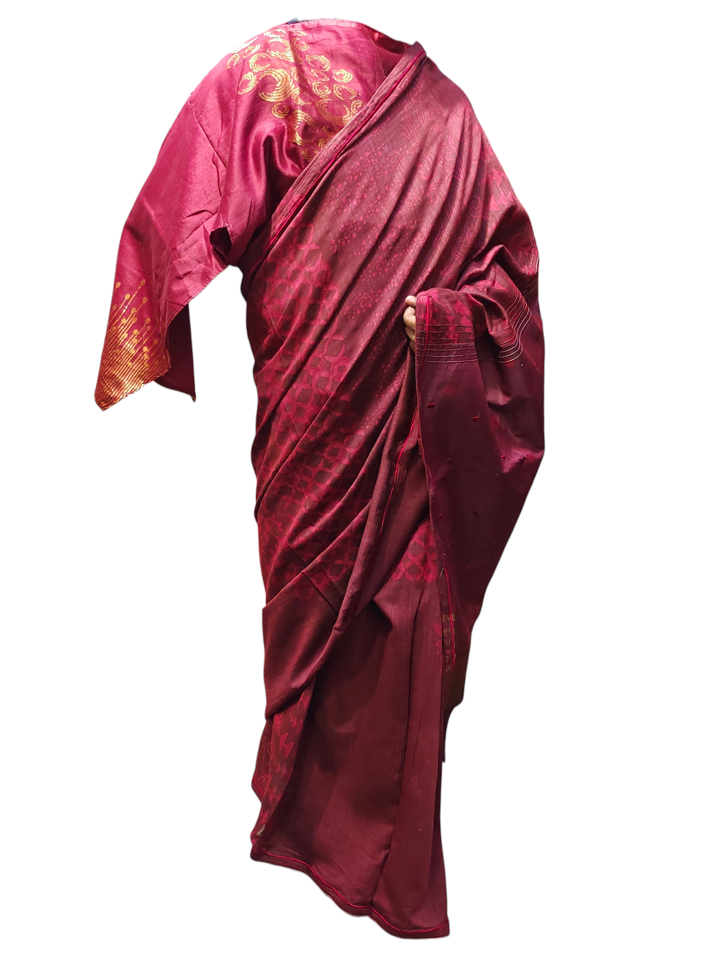 Chanderi Block Printed Saree