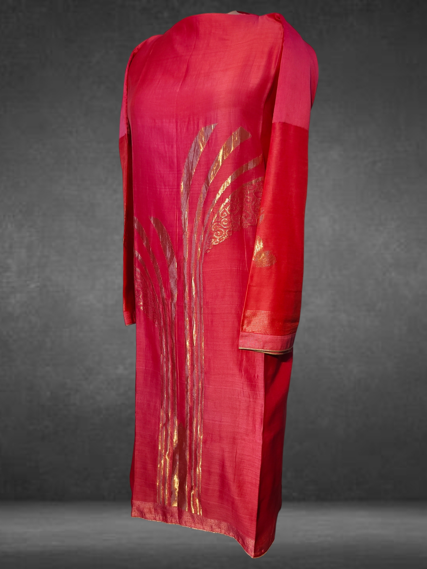 Semi Stitched Chanderi kurta VISHAL KAPUR