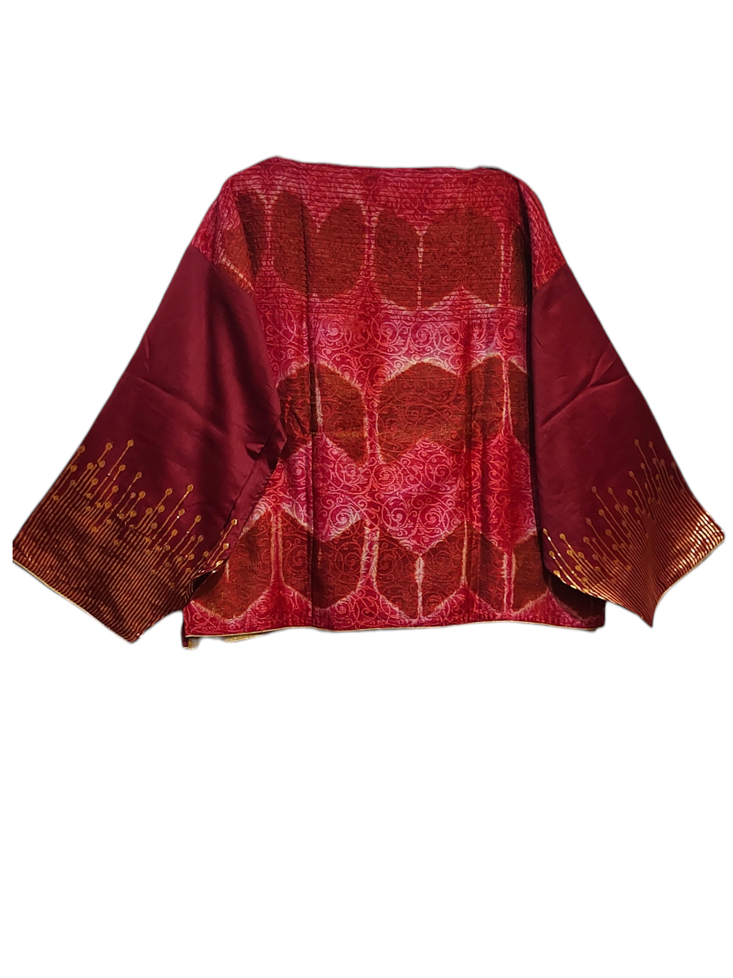 Formal Chanderi Zari Woven With Ajrakh Saree