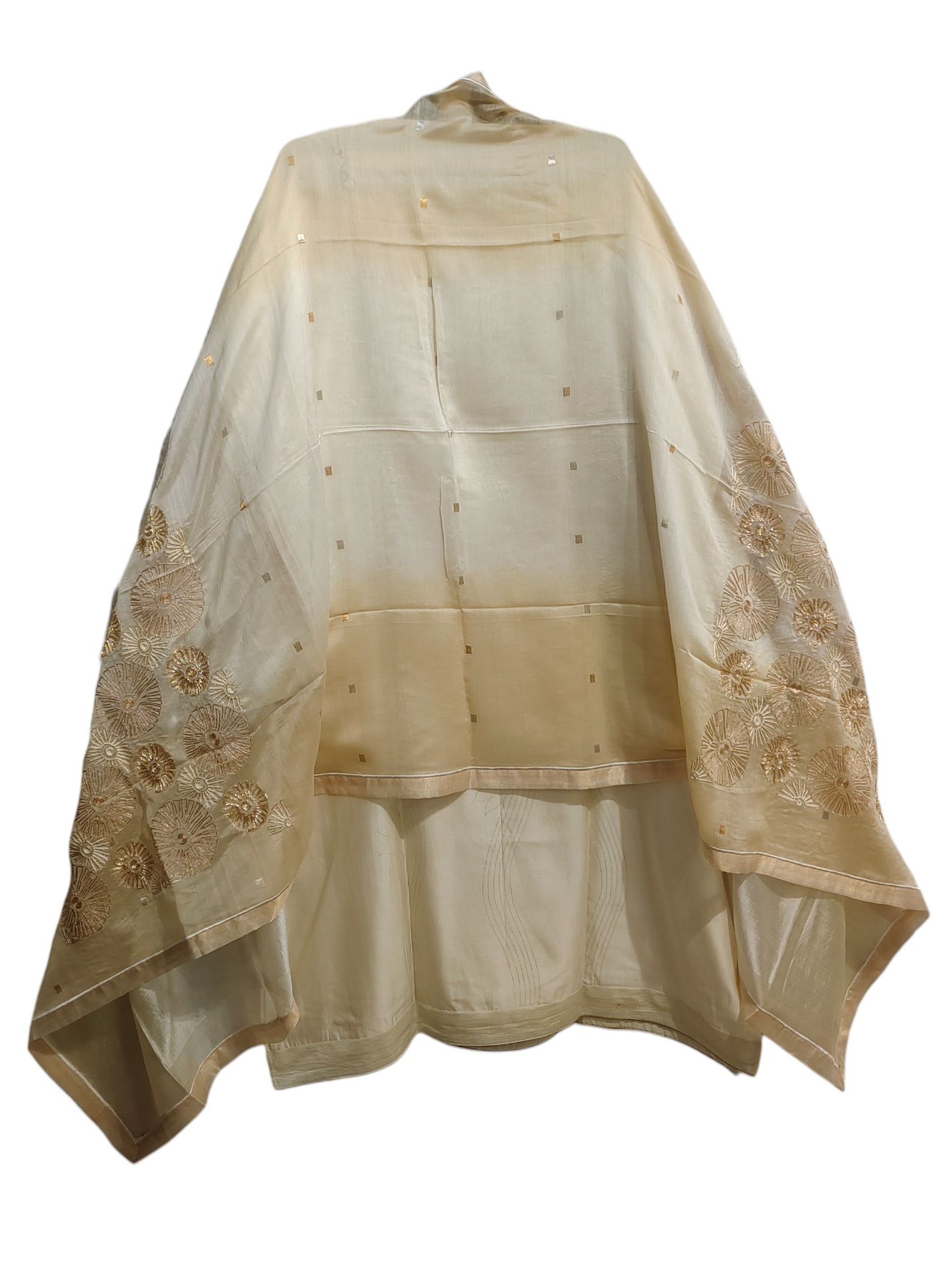 Semi Stitched Formal chanderi Suitset