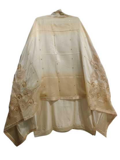 Semi Stitched Formal chanderi Suitset