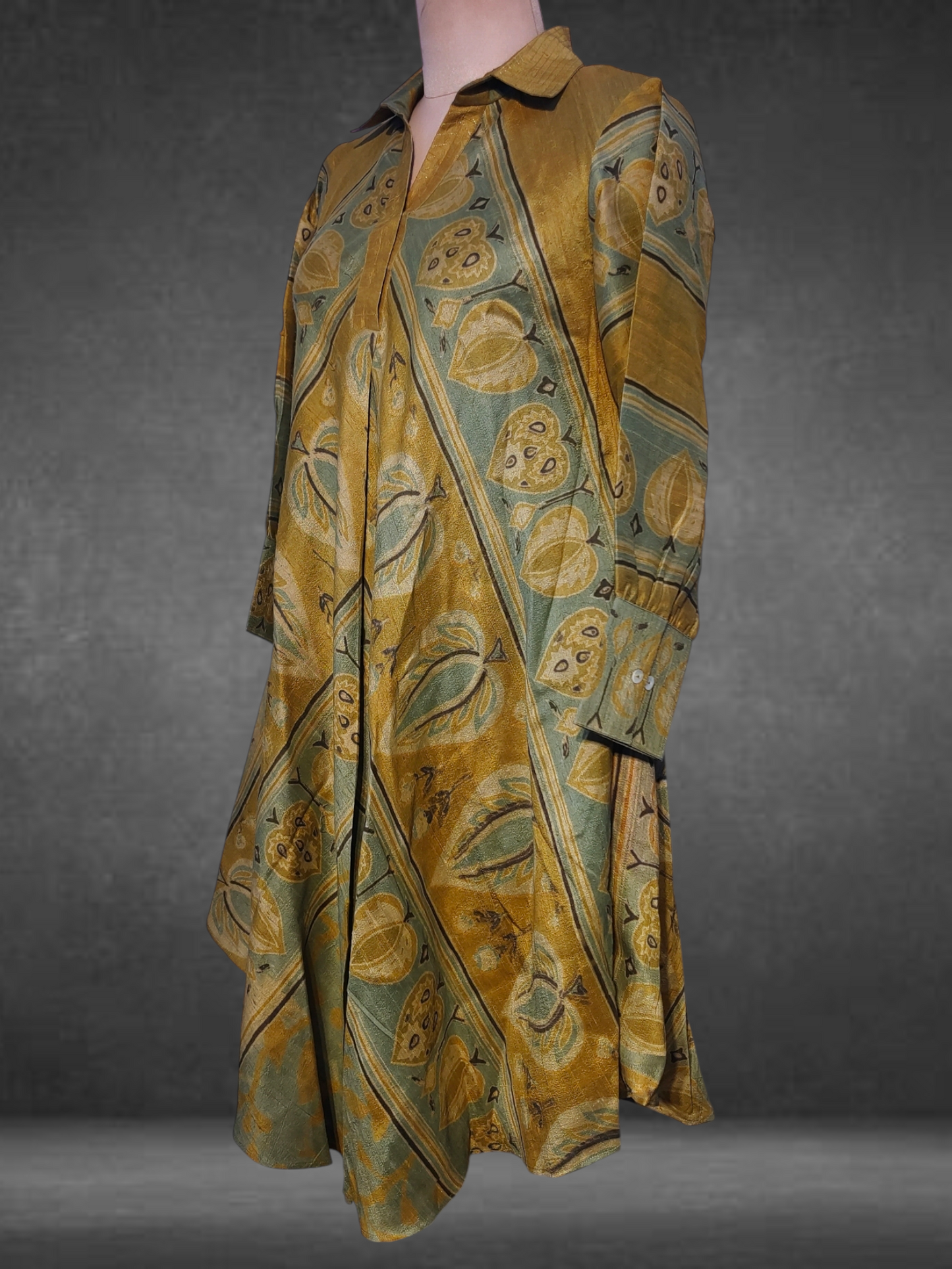 Silk Ajrakh Dress