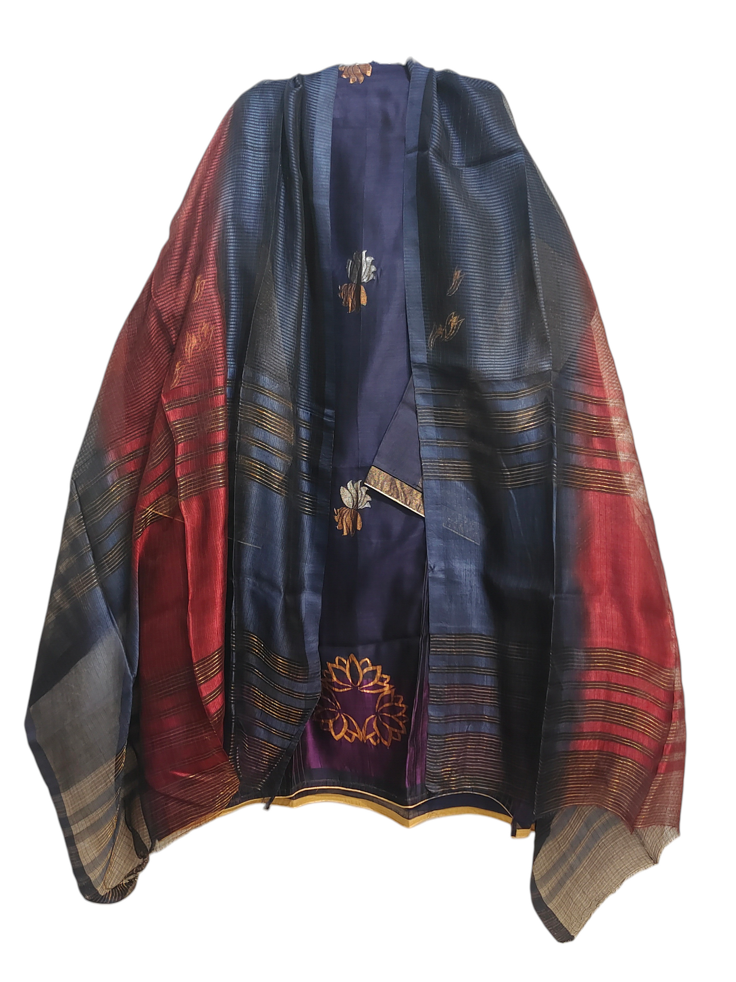 Semi Stitched Formal chanderi Suitset