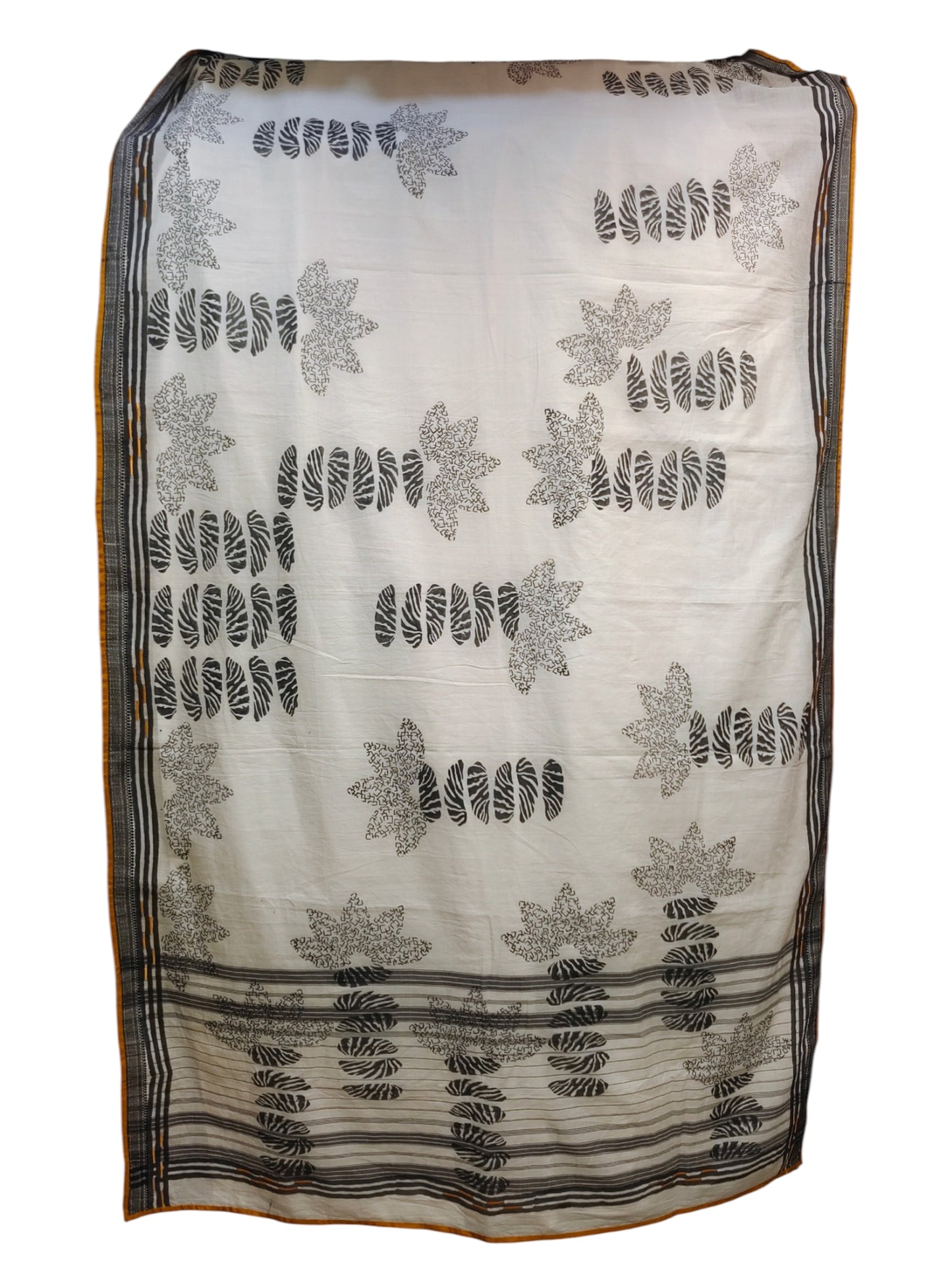 Cotton Casual Block Printed Saree