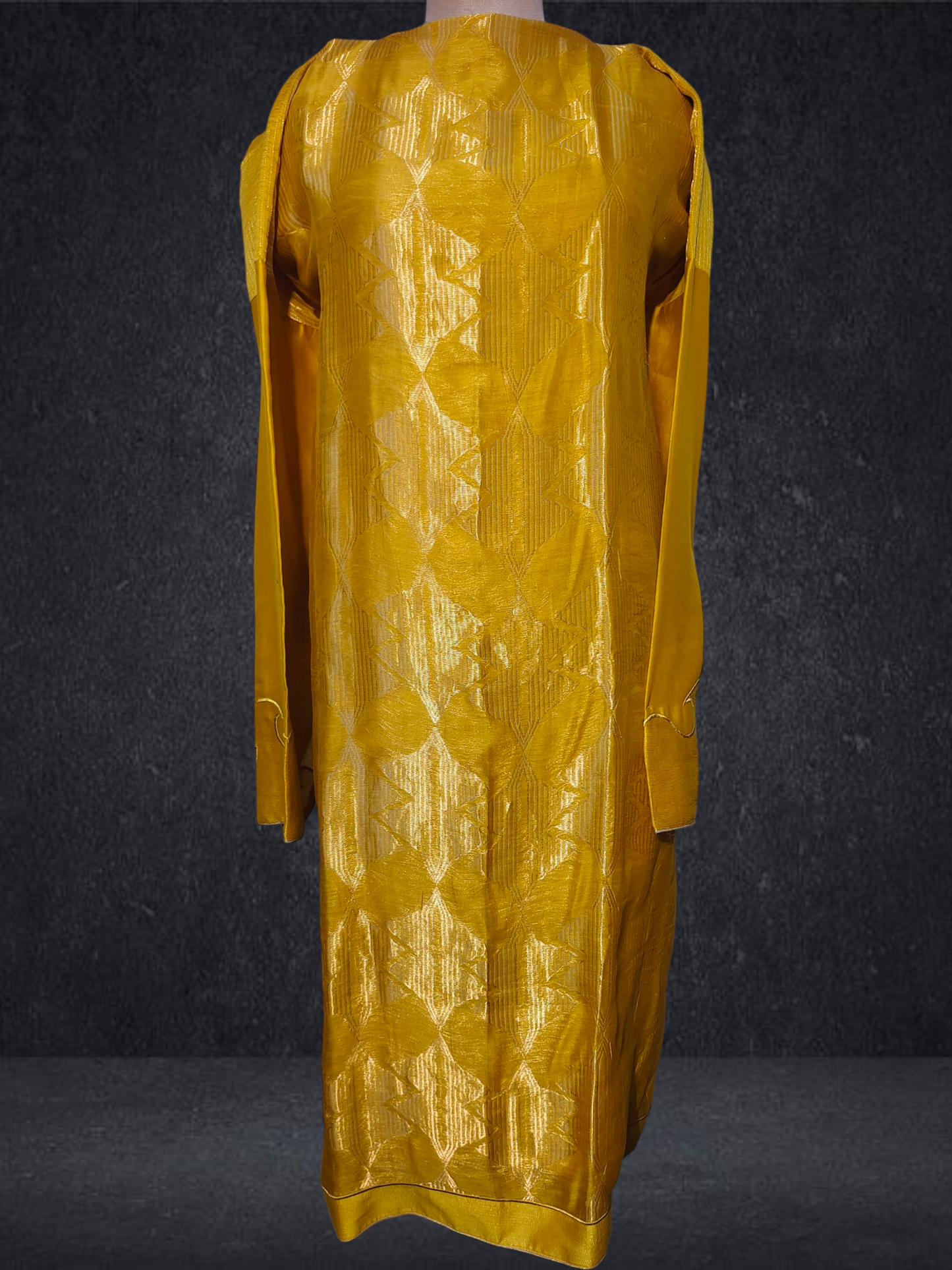 Semi Stitched Formal chanderi Suitset