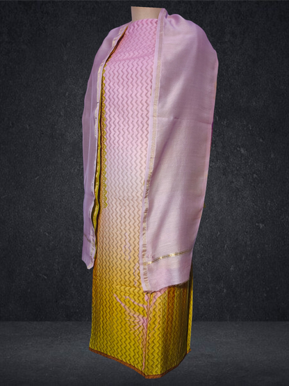 Semi Stitched Chanderi Casual Suitset VISHAL KAPUR