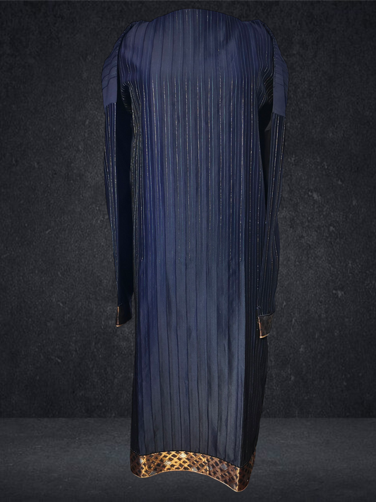 Semi Stitched Formal chanderi Kurta