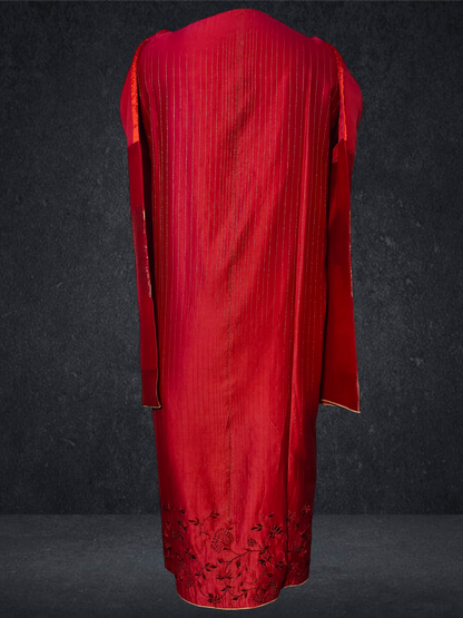 Semi Stitched Formal chanderi Kurta