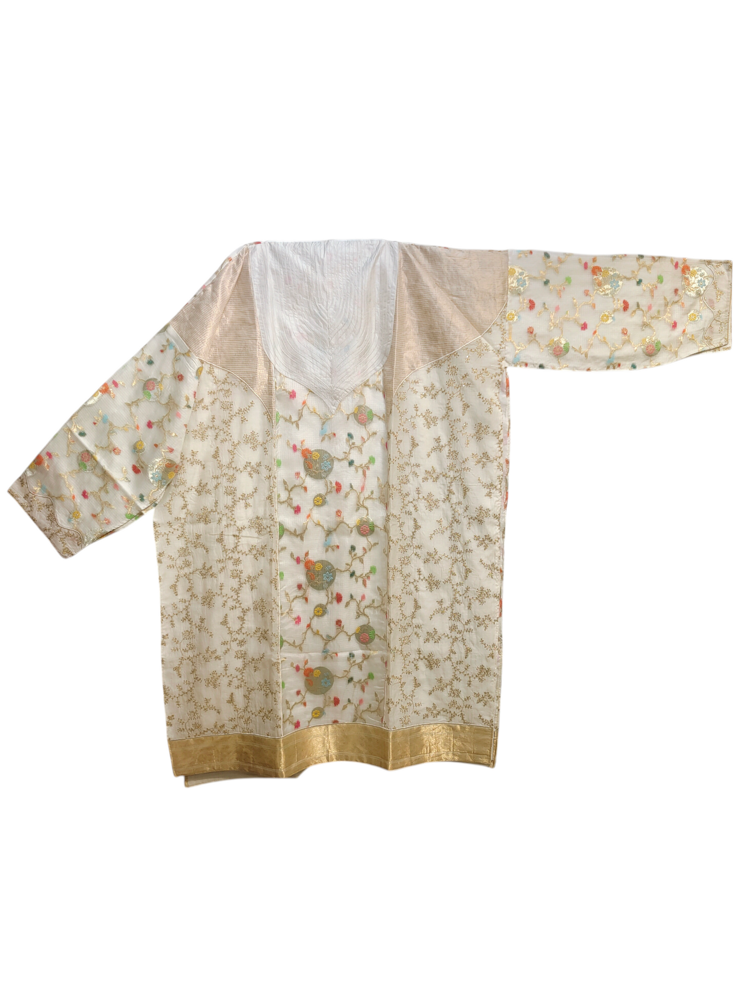 Semi Stitched Formal chanderi Suitset