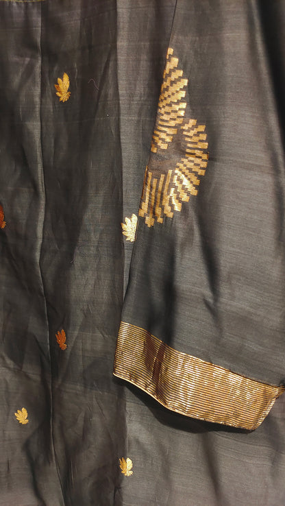 Semi Stitched Chanderi Formal Suitset
