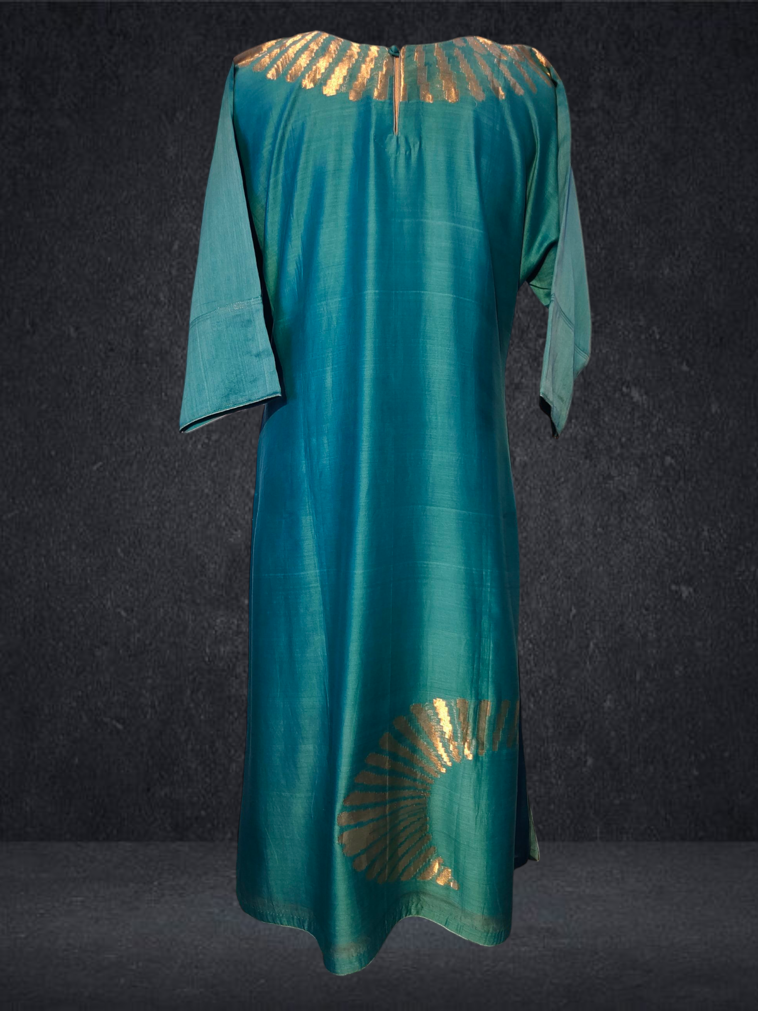 Stitched Chanderi Long Dress VISHAL KAPUR STUDIO
