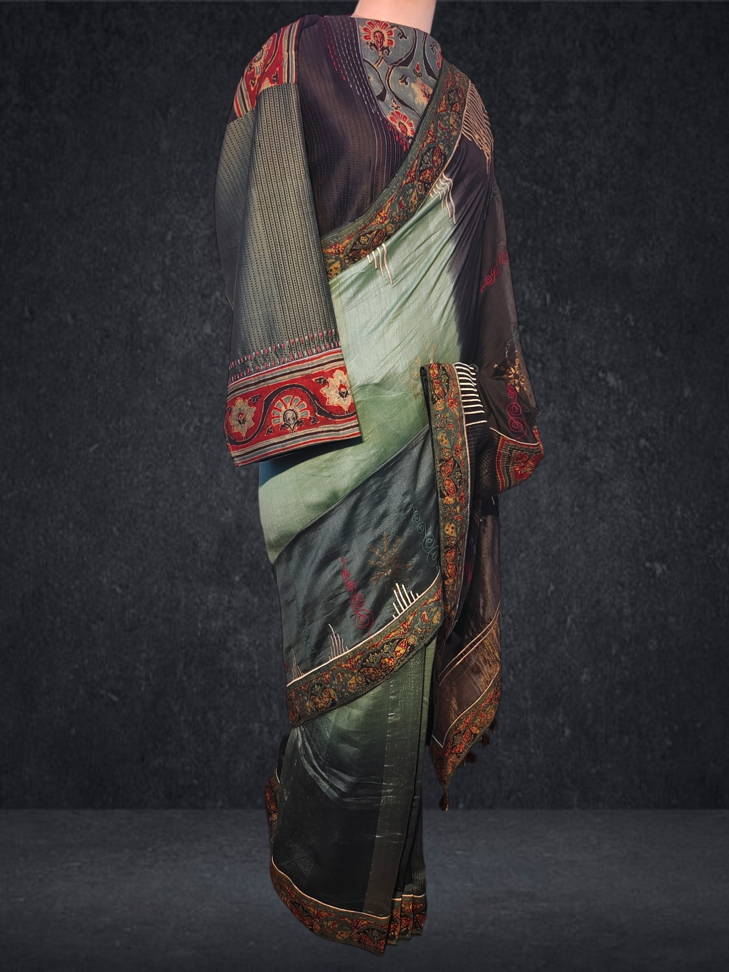 Formal Silk Ajrakh Saree